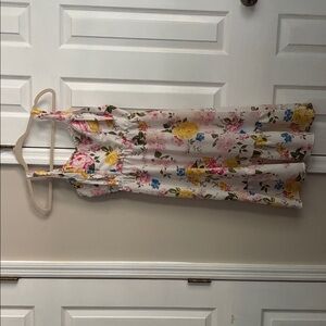 Lily Rose Floral Dress - White, Yellow, Pink, Blue